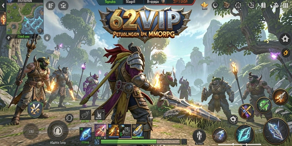 Gameplay seru dari 62VIP dengan grafis menakjubkan dan pertarungan menarik.