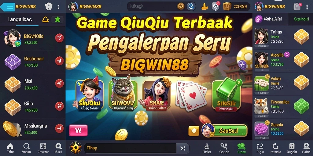 Screenshot gameplay QiuQiu yang menunjukkan aksi seru dan strategi bermain.