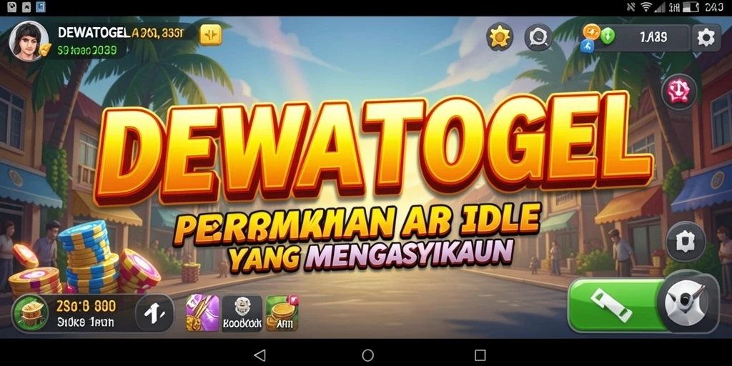 Screenshot DEWATOGEL menampilkan gameplay Idle yang seru.