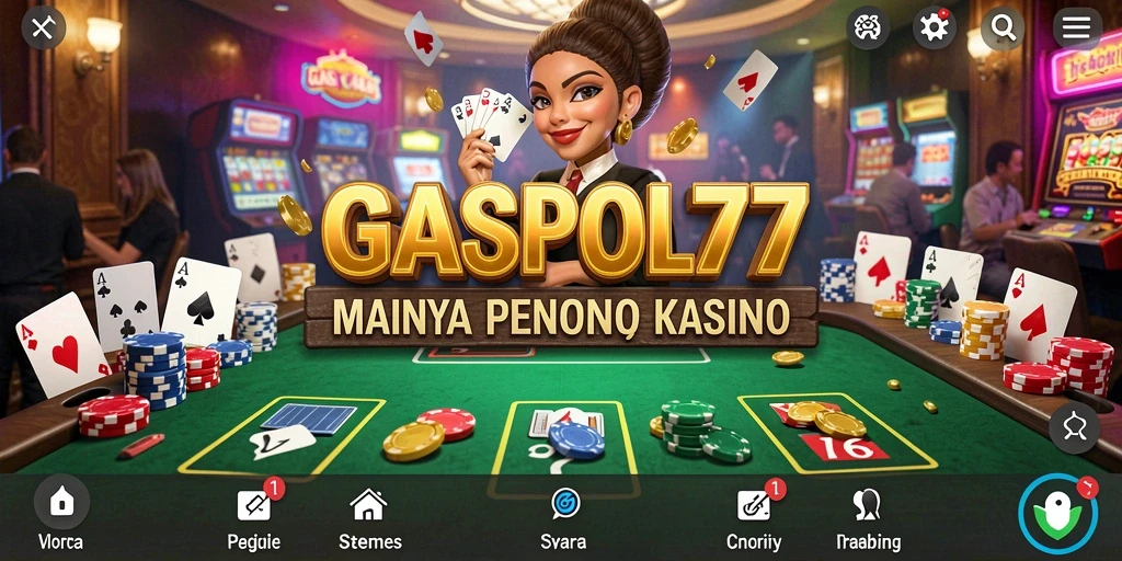 Tampilan gameplay menarik dari GASPOL77 di kasino online.