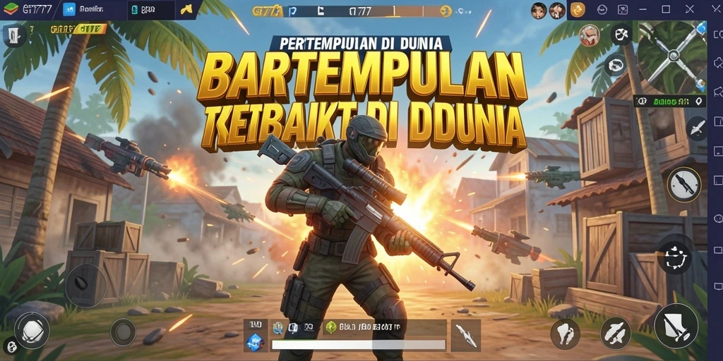 Tampilan gameplay GT777 yang menegangkan dalam pertempuran Battle Royale.