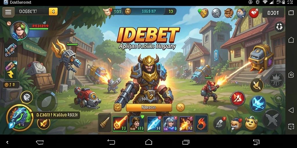 Screenshot utama IDEBET menampilkan antarmuka yang ramah pengguna.