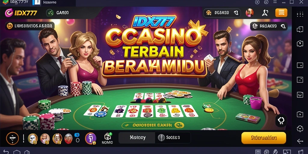 Tampilan gameplay Live Casino IDX777 yang menarik dan interaktif.