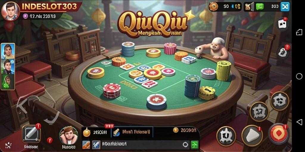 Gambar menampilkan keseruan gameplay QiuQiu di INDESLOT303.