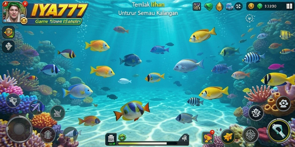 Gameplay seru saat menembak ikan di IYA777.