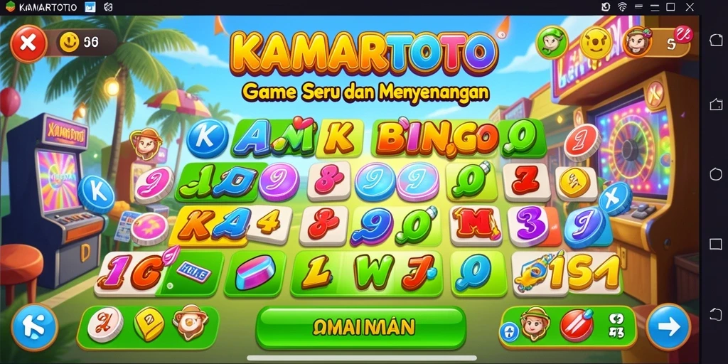 Screenshot KAMARTOTO menampilkan keseruan permainan Bingo.
