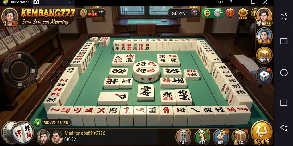 Screenshot KEMBANG777 menampilkan momen seru dalam permainan Mahjong.