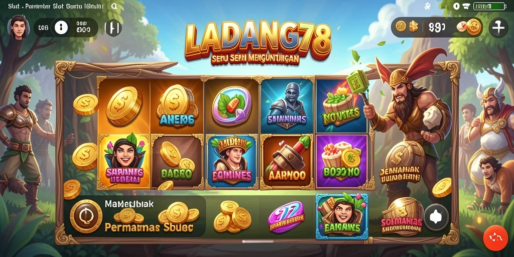 Gameplay seru di LADANG78 dengan tema slot yang menarik.