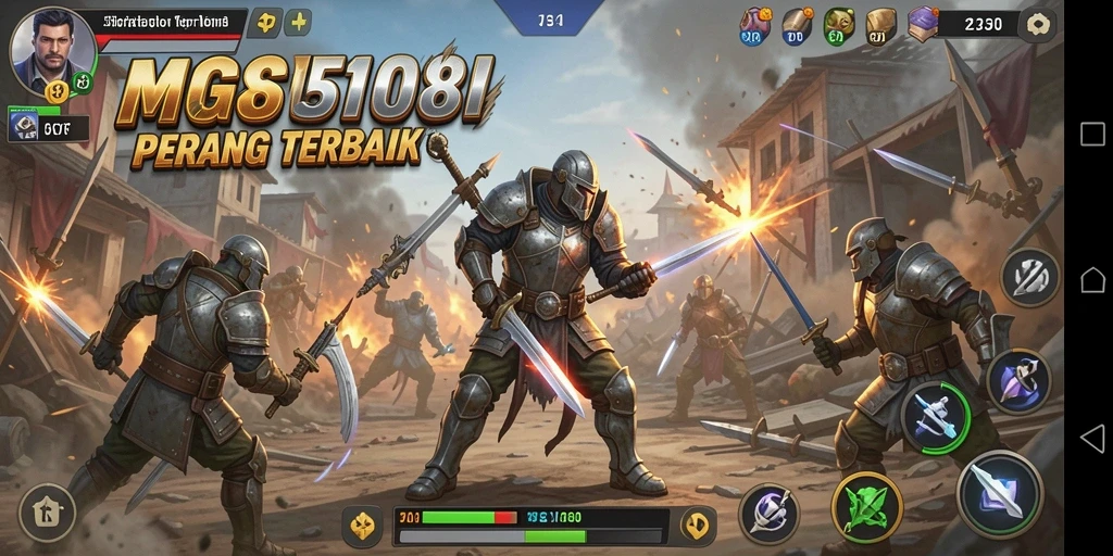 Screenshot gameplay MG108 yang menunjukkan strategi SLG yang menegangkan.