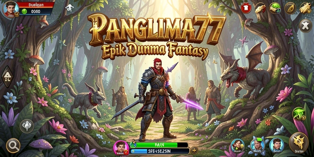 Tampilan gameplay seru dari PANGLIMA77 yang penuh petualangan.