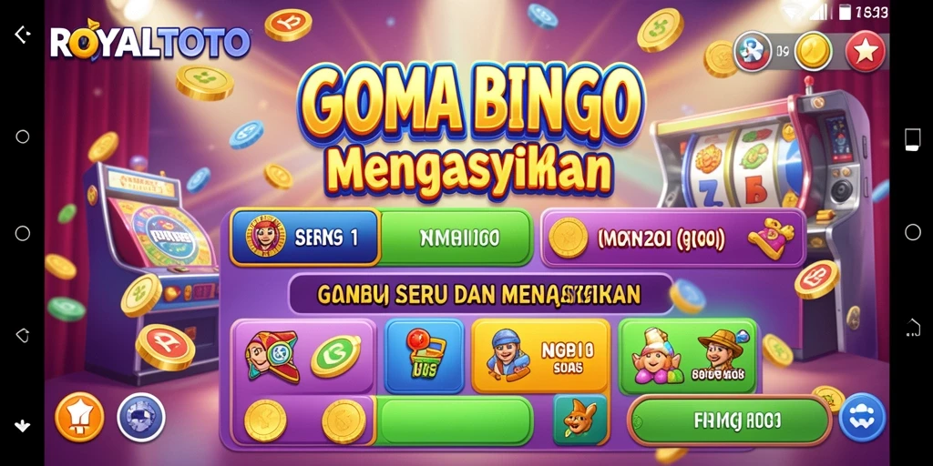 Screenshot gameplay ROYALTOTO menampilkan suasana bermain Bingo yang seru.