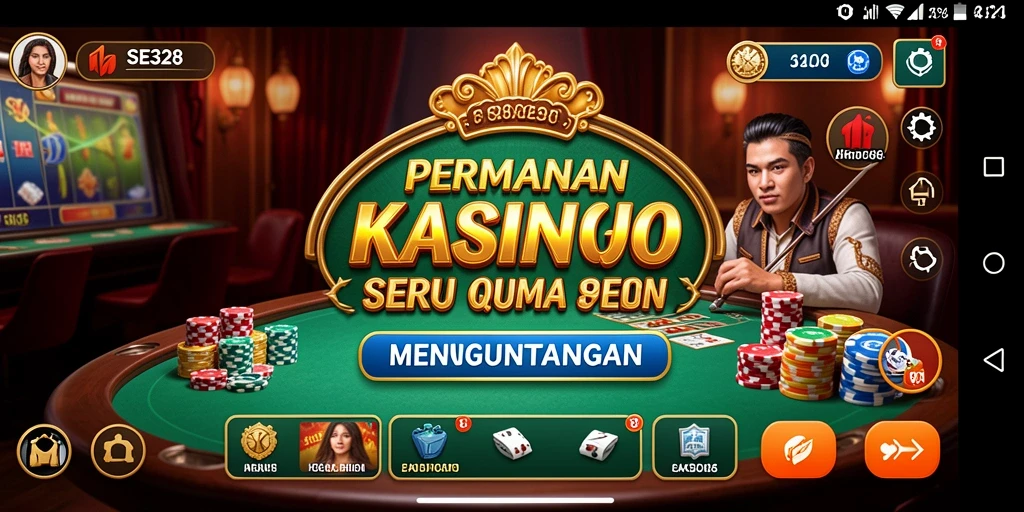 Screenshot menunjukkan aksi mendebarkan permainan Kasino SE328.
