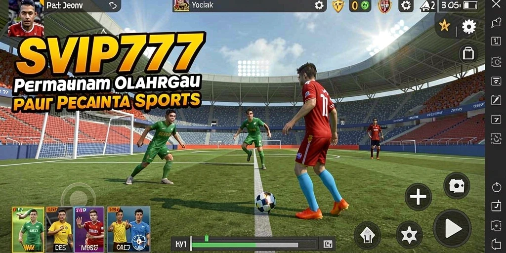 Screenshot permainan SVIP777 menampilkan aksi seru dalam cabang olahraga.