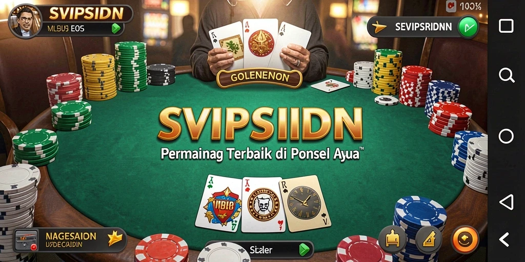 Tampilan menarik dari gameplay poker di SVIPSIDN.