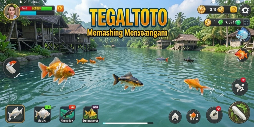 Screenshot gameplay menarik TEGALTOTO menunjukkan aksi memancing yang seru.
