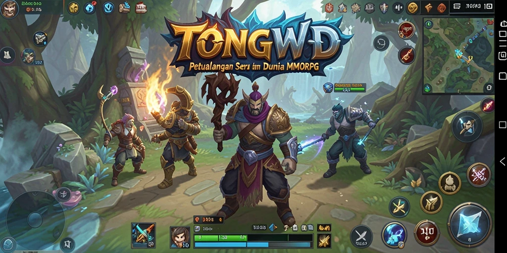 Tampilan mendebarkan dari gameplay MMORPG TONGWD yang menarik dan penuh aksi.