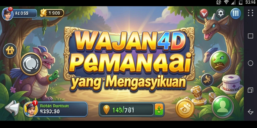 Tampilan gameplay menarik dari WAJAN4D yang penuh warna.