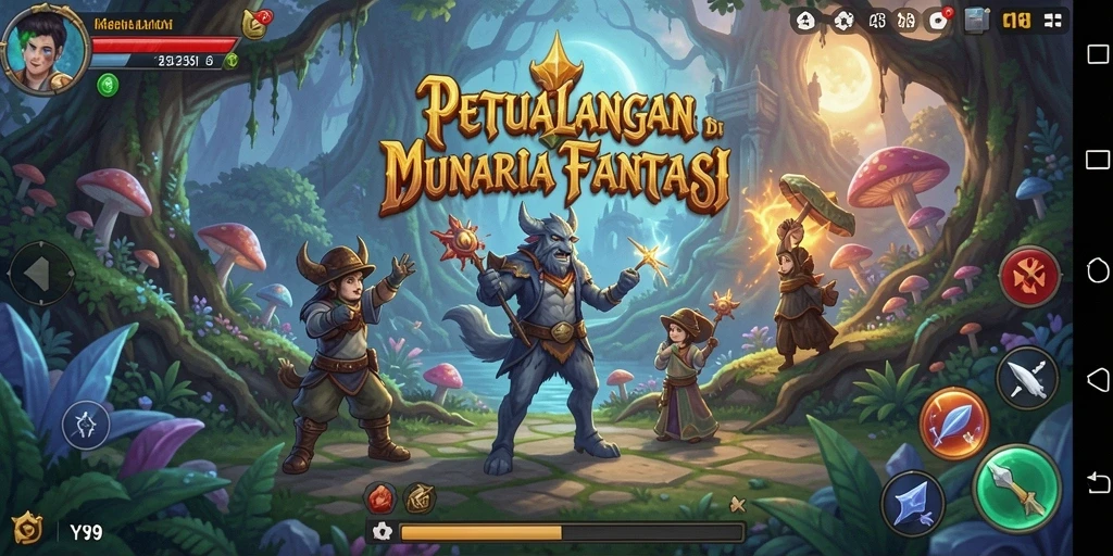 Tampilan gameplay Y89 yang menakjubkan dengan aksi petualangan seru.